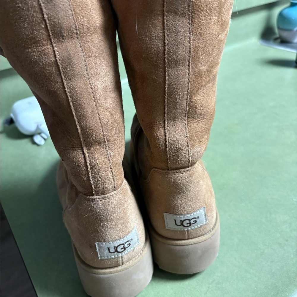 UGG Tall Suede Boots in Chestnut Brown
